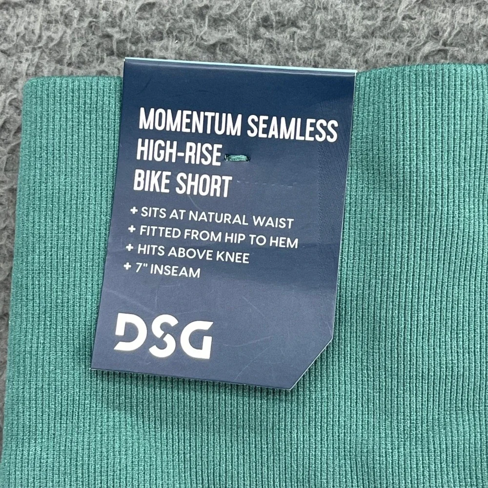 DSG Momentum Seamless High Rise‎ Bike Shorts Blue Women's XS Moisture Wicking